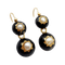 Boucles d'oreilles Boucles d’oreilles dormeuses victoriennes en or 18k, perles et émail noir (vers 1890) 58 Facettes A07912