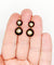 Boucles d'oreilles Boucles d’oreilles dormeuses victoriennes en or 18k, perles et émail noir (vers 1890) 58 Facettes A07912