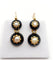 Boucles d'oreilles Boucles d’oreilles dormeuses victoriennes en or 18k, perles et émail noir (vers 1890) 58 Facettes A07912