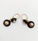 Boucles d'oreilles Boucles d’oreilles dormeuses victoriennes en or 18k, perles et émail noir (vers 1890) 58 Facettes A07912