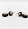 Boucles d'oreilles Boucles d’oreilles dormeuses victoriennes en or 18k, perles et émail noir (vers 1890) 58 Facettes A07912