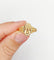 Bague 58 Bague chevalière victorienne en or rose 18k, fleur, vers 1890 58 Facettes A07917