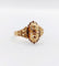 Bague 58 Bague chevalière victorienne en or rose 18k, fleur, vers 1890 58 Facettes A07917