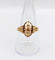 Bague 58 Bague chevalière victorienne en or rose 18k, fleur, vers 1890 58 Facettes A07917