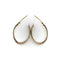 Boucles d'oreilles Créoles ovales bicolores en or 14k 58 Facettes 11235