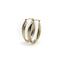 Boucles d'oreilles Créoles ovales bicolores en or 14k 58 Facettes 11235