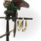 Boucles d'oreilles Créoles ovales bicolores en or 14k 58 Facettes 11235