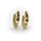 Boucles d'oreilles Créoles vintage côtelées en or 14k 58 Facettes 11234