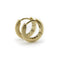 Boucles d'oreilles Créoles vintage côtelées en or 14k 58 Facettes 11234