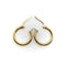 Boucles d'oreilles Créoles vintage en or 14k 58 Facettes 11232