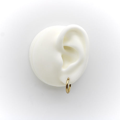 Boucles d'oreilles Créoles vintage en or 14k 58 Facettes 11232