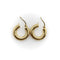 Boucles d'oreilles Boucles d’oreilles créoles macaroni vintage italiennes en or 18k 58 Facettes 11233