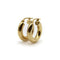 Boucles d'oreilles Boucles d’oreilles créoles macaroni vintage italiennes en or 18k 58 Facettes 11233