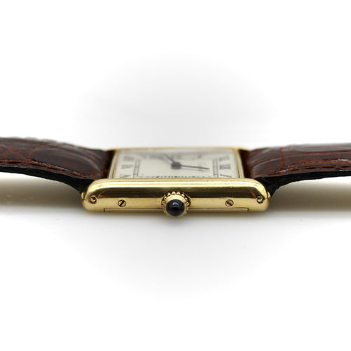 Montre Cartier - Montre Tank Louis 78086 en or 18k, vers les années 1980 58 Facettes 11236
