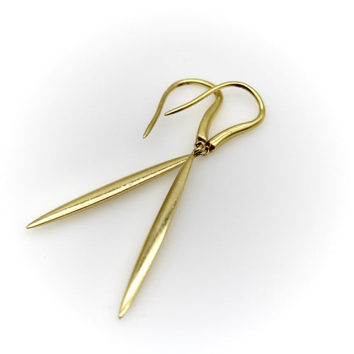 Boucles d'oreilles Tiffany & Co. - Boucles d’oreilles pendantes Feather Drop en or 18k 58 Facettes 11237