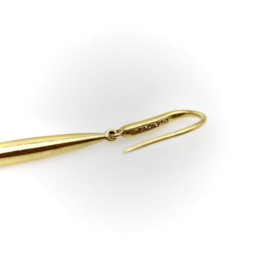 Boucles d'oreilles Tiffany & Co. - Boucles d’oreilles pendantes Feather Drop en or 18k 58 Facettes 11237