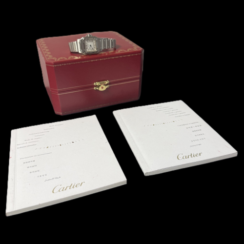 Montre Cartier - Montre Santos de Cartier Galbée 58 Facettes MT46677
