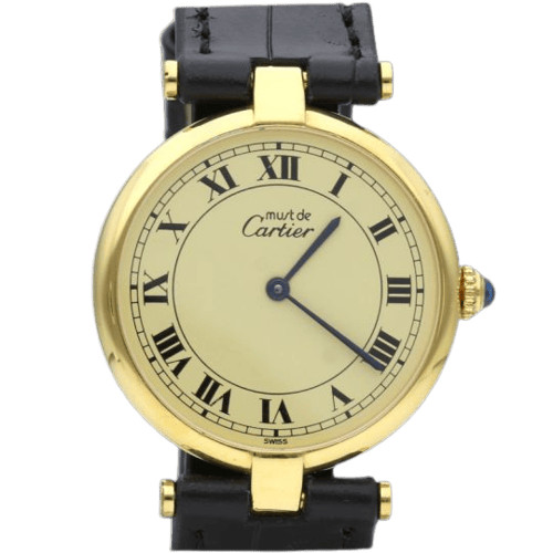 Montre Cartier - Montre Must de Cartier en vermeil 58 Facettes MT48006