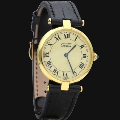 Montre Cartier - Montre Must de Cartier en vermeil 58 Facettes MT48006
