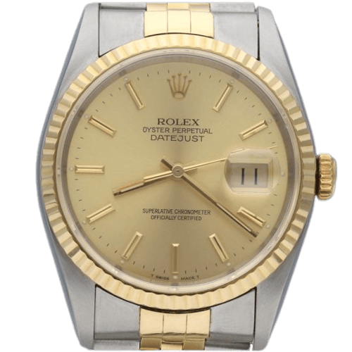Montre Rolex - Montre Datejust 36 en or jaune et acier 58 Facettes MT44130