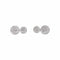 Boutons de manchette Boutons de manchette en or blanc 18 carats et diamants 58 Facettes 5600481CN