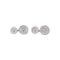 Boutons de manchette Boutons de manchette en or blanc 18 carats et diamants 58 Facettes 5600481CN