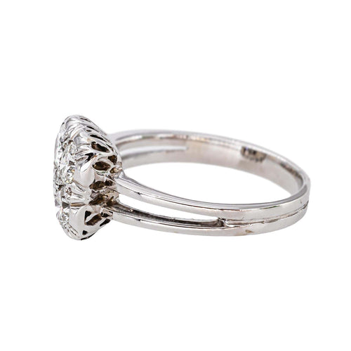 Bague 52 Bague en or blanc 750 (18 carats) pavée de diamants 58 Facettes 5709160CN