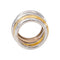 Bague 52 Pomellato - Bague Tubolare en or blanc et jaune 18k, diamants 58 Facettes 5716817CN