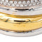 Bague 52 Pomellato - Bague Tubolare en or blanc et jaune 18k, diamants 58 Facettes 5716817CN
