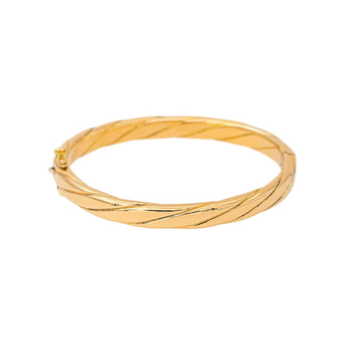 Bracelet Bracelet jonc ouvrant en or jaune 18 carats 58 Facettes 5729658CN