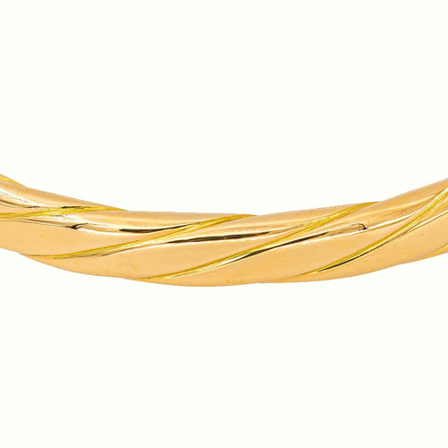 Bracelet Bracelet jonc ouvrant en or jaune 18 carats 58 Facettes 5729658CN