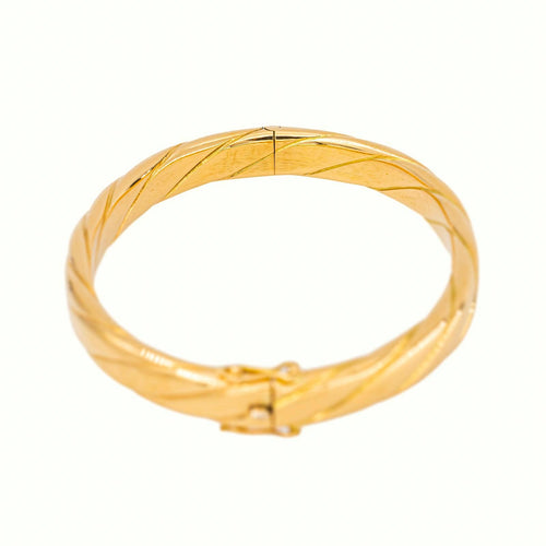 Bracelet Bracelet jonc ouvrant en or jaune 18 carats 58 Facettes 5729658CN