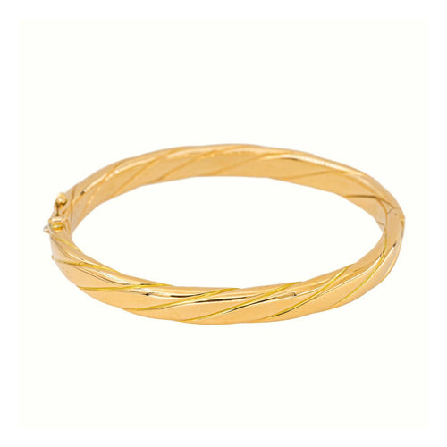 Bracelet Bracelet jonc ouvrant en or jaune 18 carats 58 Facettes 5729658CN