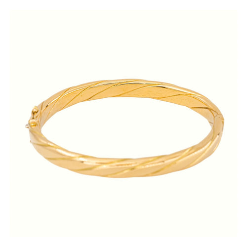 Bracelet Bracelet jonc ouvrant en or jaune 18 carats 58 Facettes 5729658CN