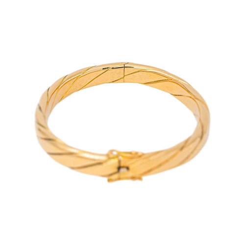 Bracelet Bracelet jonc ouvrant en or jaune 18 carats 58 Facettes 5729658CN
