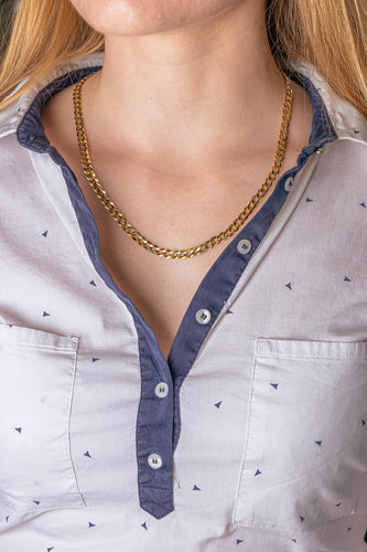 Collier Collier - Maille gourmette en or jaune 18 carats 58 Facettes 5751975CN