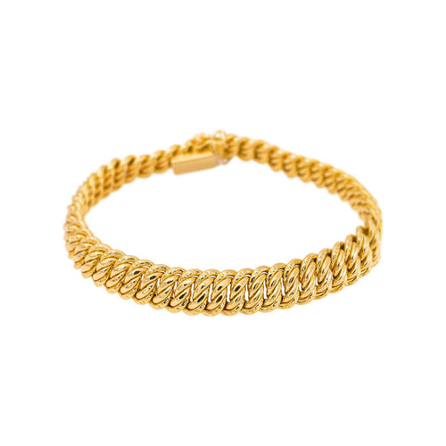 Bracelet Bracelet en or jaune 750, maille américaine 58 Facettes 5760042CN