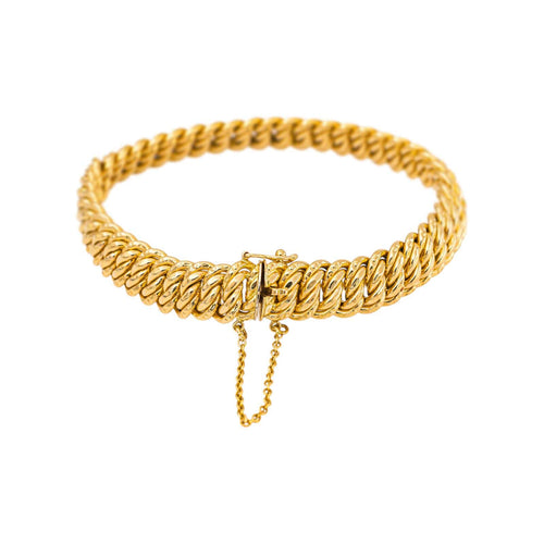 Bracelet Bracelet en or jaune 750, maille américaine 58 Facettes 5760042CN