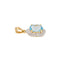 Pendentif Pendentif en or jaune et blanc 18k avec topaze bleue 58 Facettes 5803051RV