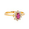 Bague 56 Pompadour - Bague en or jaune 750, rubis et diamants 58 Facettes 5866825CN
