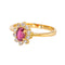Bague 56 Pompadour - Bague en or jaune 750, rubis et diamants 58 Facettes 5866825CN