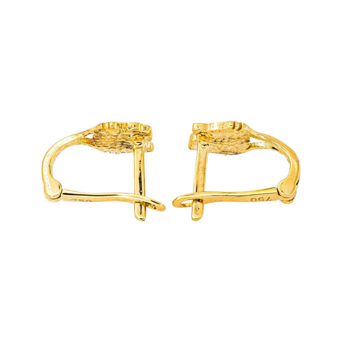 Boucles d'oreilles Hello Kitty - Boucles d’oreilles dormeuses en or jaune 750 58 Facettes 5875557CN
