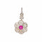 Pendentif Pendentif en or blanc et jaune, rubis synthétique et diamants 58 Facettes 5894697CN