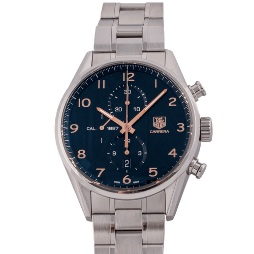 Montre TAG Heuer Carrera Calibre 1887 - Montre chronographe automatique en acier 58 Facettes TOT-11905