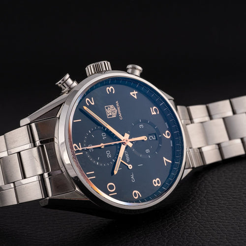 Montre TAG Heuer Carrera Calibre 1887 - Montre chronographe automatique en acier 58 Facettes TOT-11905