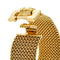 Bracelet Bracelet manchette vintage en or jaune 18 ct, maille milanaise 58 Facettes 37623