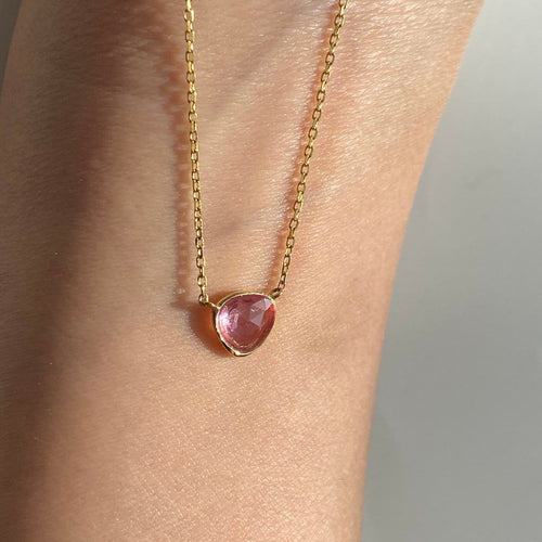 Collier Love More - Collier en or 18k avec saphir rose 58 Facettes GPD1085CP_20261008
