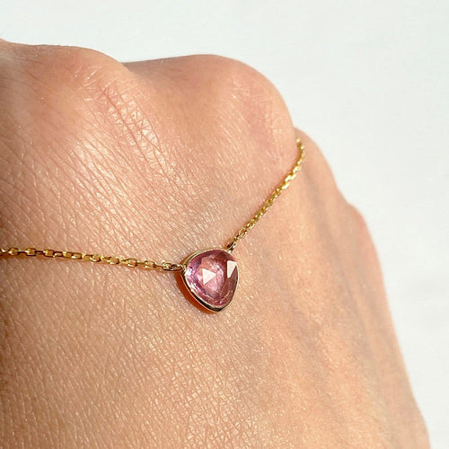 Collier Love More - Collier en or 18k avec saphir rose 58 Facettes GPD1085CP_20261008