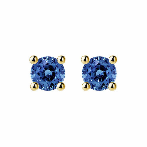 Boucles d'oreilles Boucle d’oreille unique Tulipe en or 18k avec saphir bleu 58 Facettes GER1335BL_20261008
