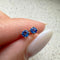 Boucles d'oreilles Boucle d’oreille unique Tulipe en or 18k avec saphir bleu 58 Facettes GER1335BL_20261008